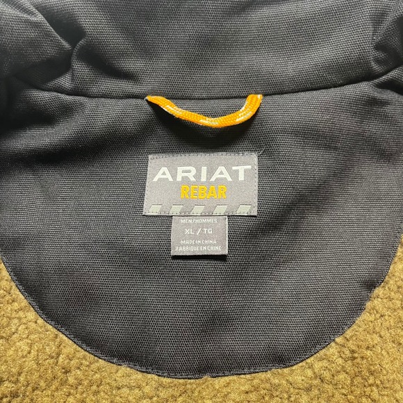 Ariat REBAR Work Vest Mens XL Black Durable Sherpa Lined Stain Release - Picture 3 of 4